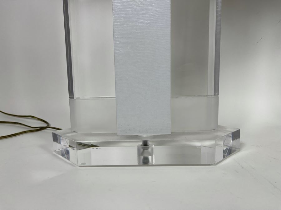 Pair Of Lucite Table Lamps 32H [Photo 4]