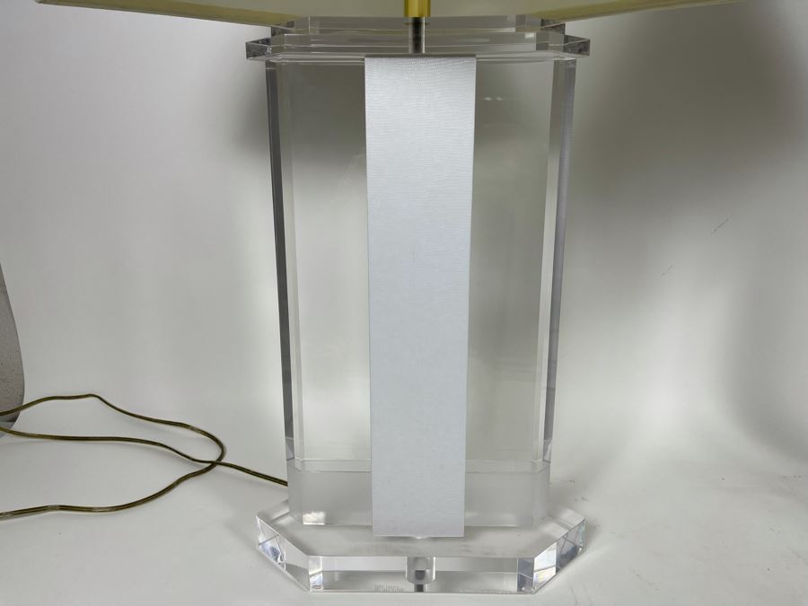 Pair Of Lucite Table Lamps 32H [Photo 3]