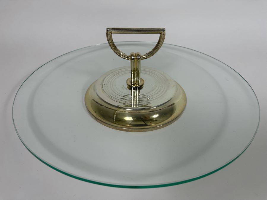 Mid-century Christofle Vibrations Cheese Hors D'oeuvres Tray Silver Plate 12W X 5H Estimate $300