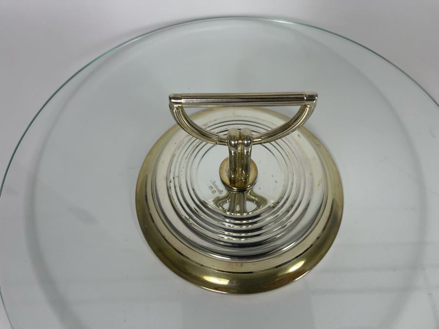 Mid-century Christofle Vibrations Cheese Hors D'oeuvres Tray Silver Plate 12W X 5H Estimate $300 [Photo 5]