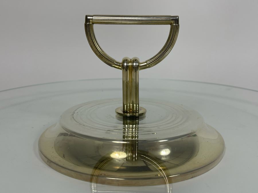 Mid-century Christofle Vibrations Cheese Hors D'oeuvres Tray Silver Plate 12W X 5H Estimate $300 [Photo 12]
