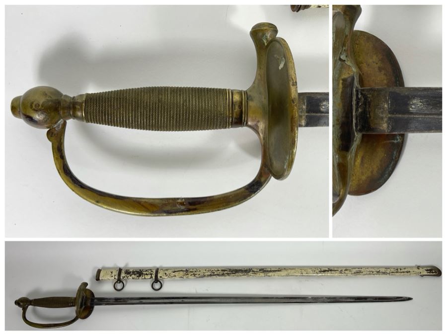 Vintage Sword With Scabbard 38L [Photo 1]
