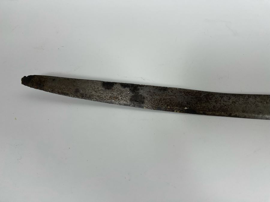 Antique Curved Blade Sword 38L [Photo 26]