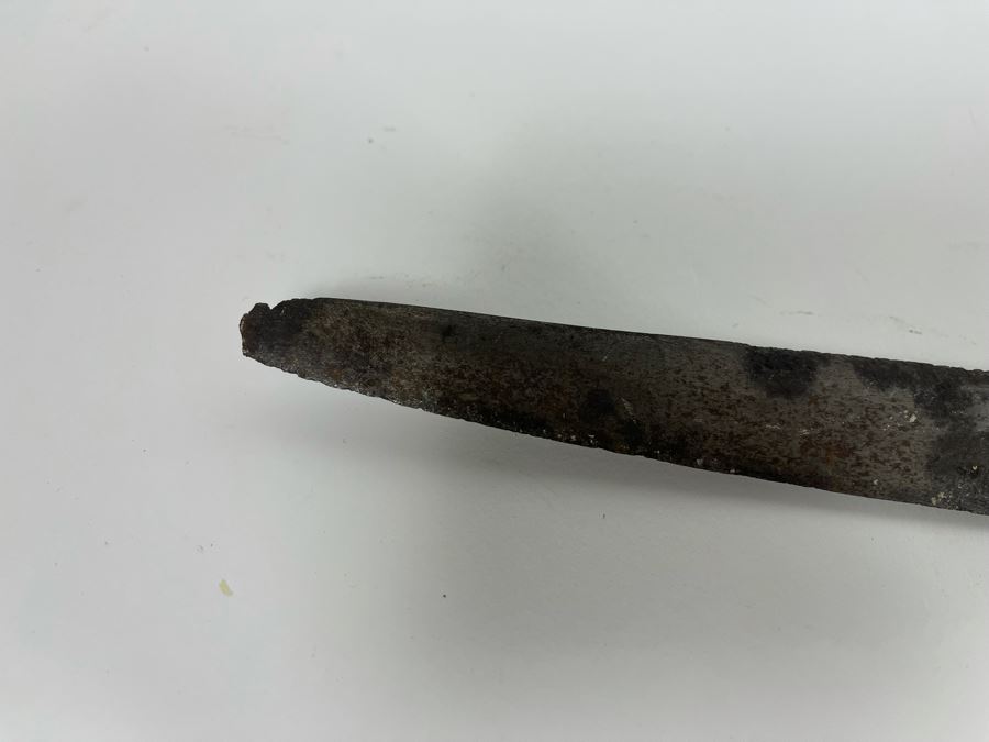 Antique Curved Blade Sword 38L [Photo 24]