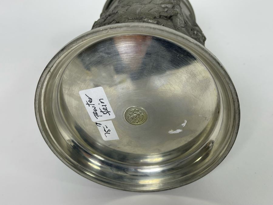 Vintage German Pewter Beer Stein 8H [Photo 11]