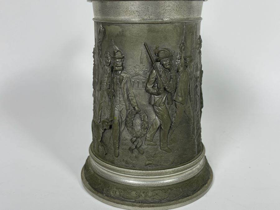 Vintage German Pewter Beer Stein 8H [Photo 4]