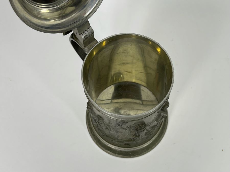 Vintage German Pewter Beer Stein 8H [Photo 10]