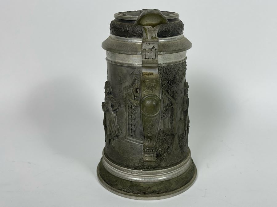 Vintage German Pewter Beer Stein 8H [Photo 8]