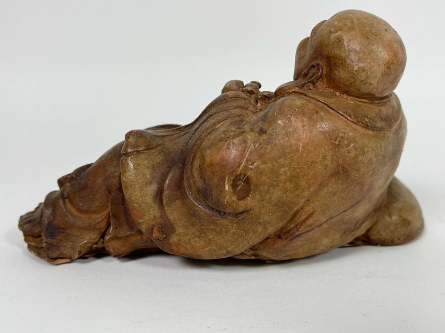 Vintage Chinese Clay Buddha Sculpture 6.5W X 4D X 3.5H [Photo 9]