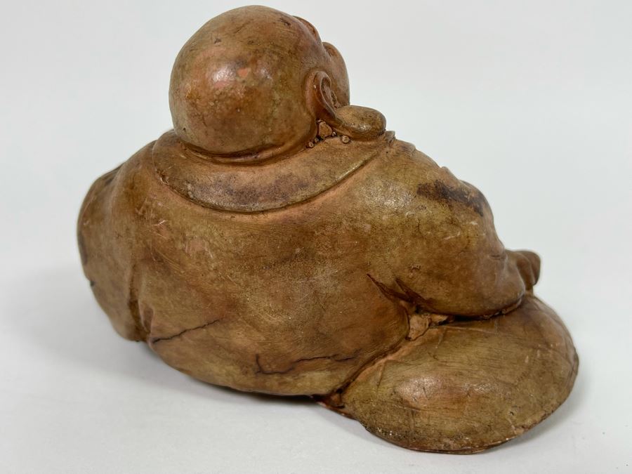 Vintage Chinese Clay Buddha Sculpture 6.5W X 4D X 3.5H [Photo 10]