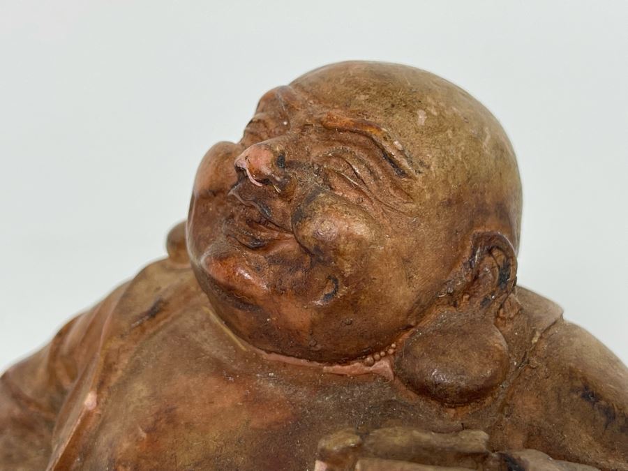 Vintage Chinese Clay Buddha Sculpture 6.5W X 4D X 3.5H [Photo 15]