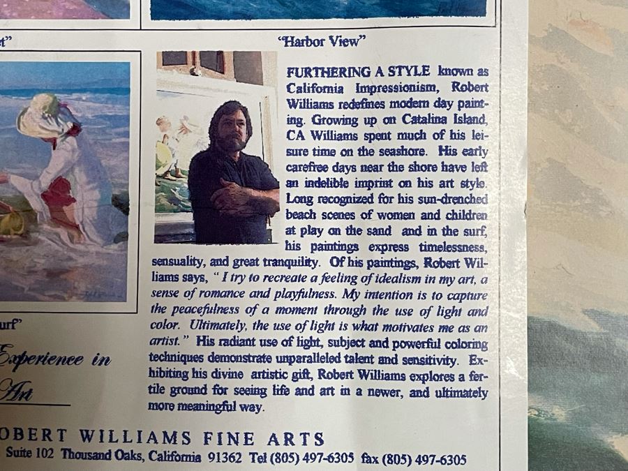 Hand Signed Robert Williams Artwork Poster La Jolla Festival Of The Arts 2000 32 X 27 [Photo 9]
