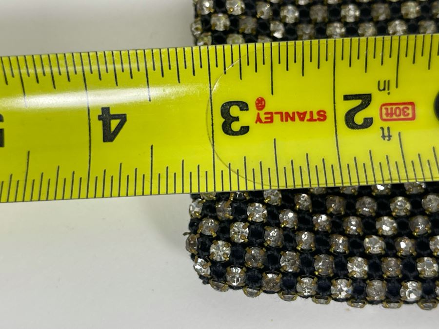 West German Rhinestone Purse Pouch 6 X 3 [Photo 9]