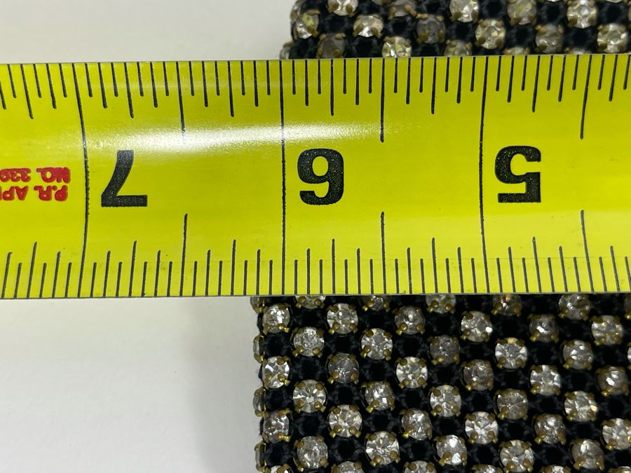 West German Rhinestone Purse Pouch 6 X 3 [Photo 8]