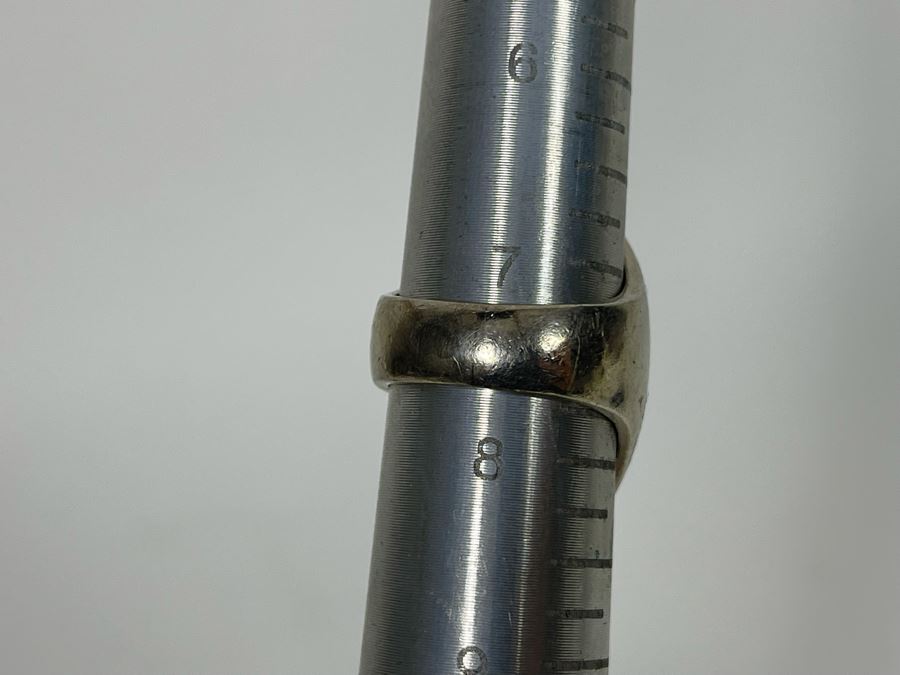 Signed Mexican Sterling Silver Modernist Ring Size 7.5 [Photo 10]