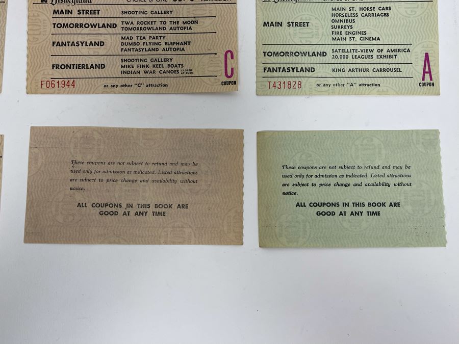 Vintage Disneyland Tickets [Photo 7]