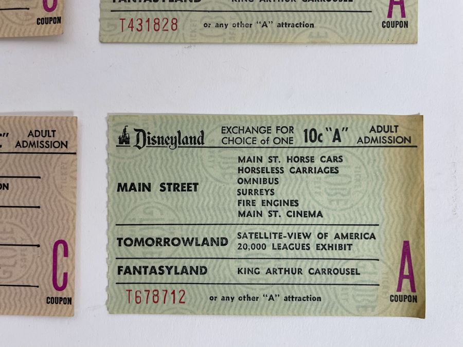 Vintage Disneyland Tickets [Photo 3]