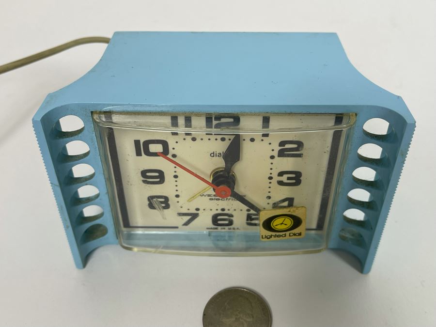 Vintage Mid-Century Tide II Dialite Westclox Electric Clock Working [Photo 6]