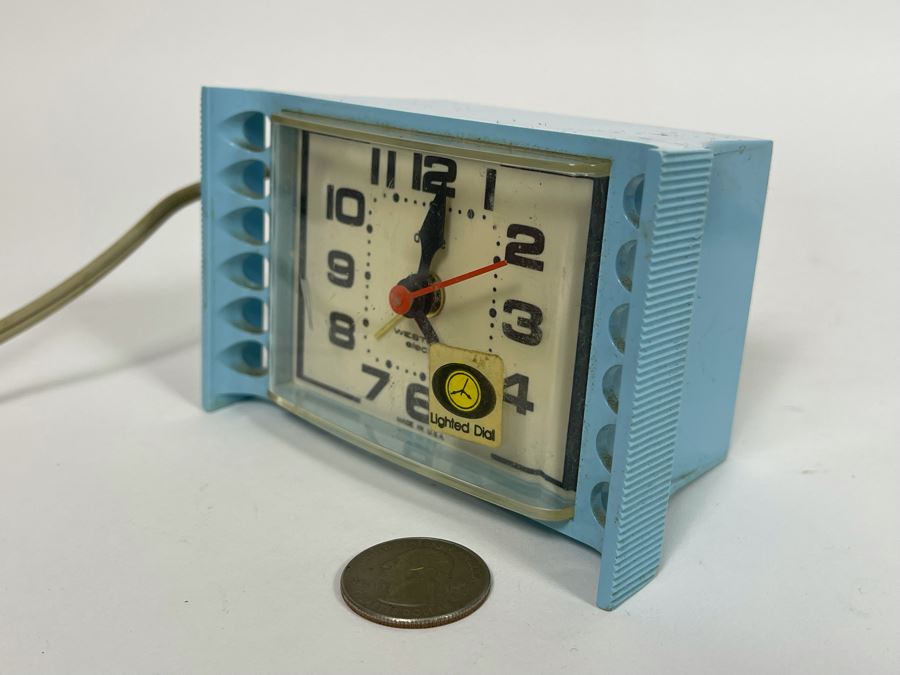Vintage Mid-Century Tide II Dialite Westclox Electric Clock Working [Photo 8]