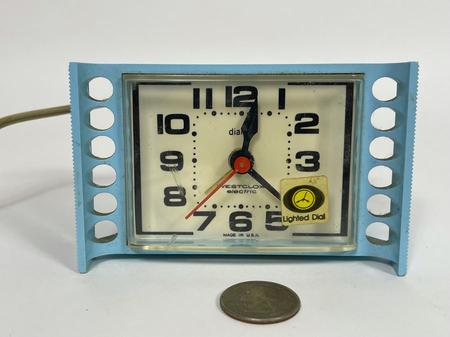 Vintage Mid-Century Tide II Dialite Westclox Electric Clock Working [Photo 5]