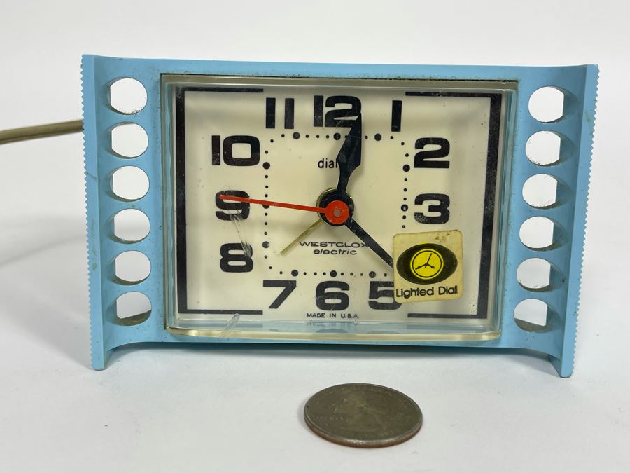 Vintage Mid-Century Tide II Dialite Westclox Electric Clock Working [Photo 3]