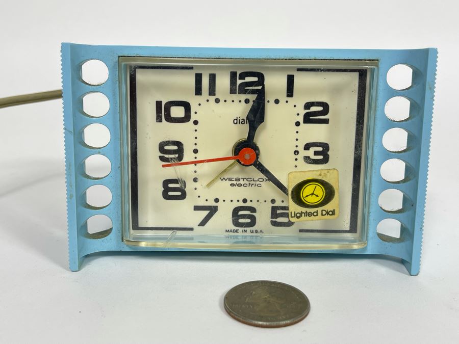 Vintage Mid-Century Tide II Dialite Westclox Electric Clock Working [Photo 2]