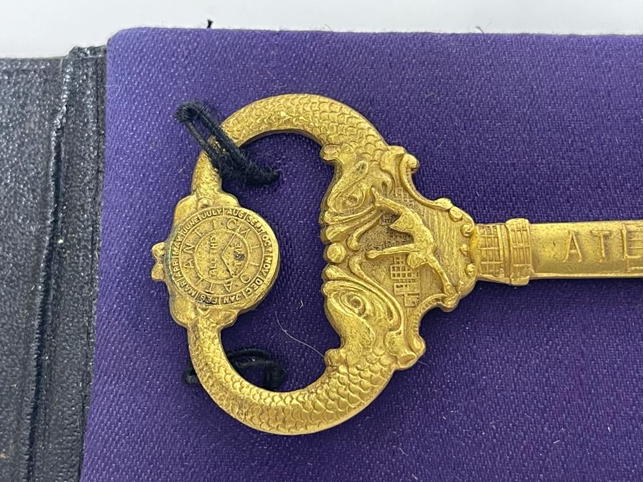 Antique 1920s Key To The City Of Atlantic City From Mayor Anthony Ruffu, Jr. [Photo 5]