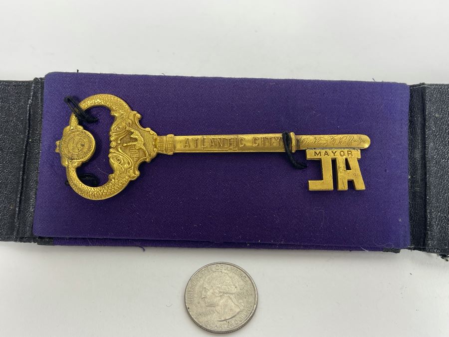 Antique 1920s Key To The City Of Atlantic City From Mayor Anthony Ruffu, Jr. [Photo 3]
