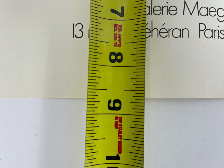 Vintage 1970 Galerie Maeght Paris Joan Miro Art Gallery Exhibition Invitation 13 X 8.5 Joan Miro Litho On Back [Photo 6]