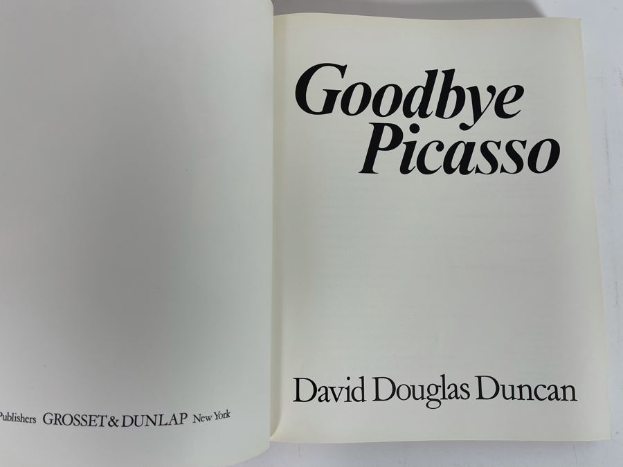 Signed First Edition 1974 Book Goodbye Picasso Signed By David Douglas Duncan [Photo 18]