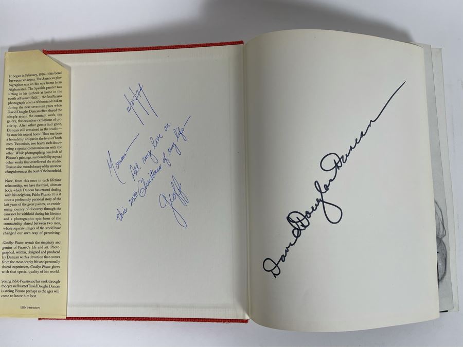 Signed First Edition 1974 Book Goodbye Picasso Signed By David Douglas ...