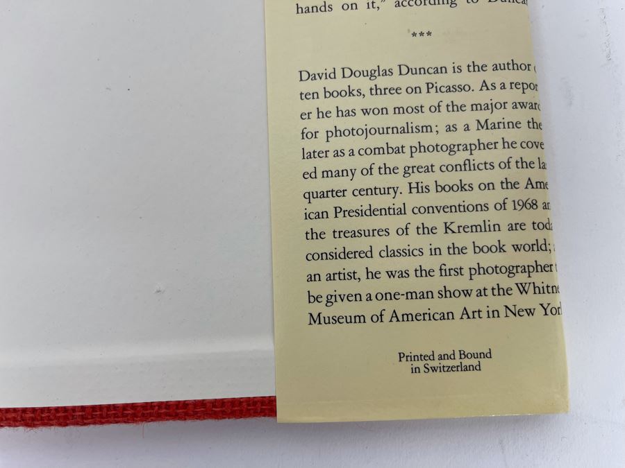 Signed First Edition 1974 Book Goodbye Picasso Signed By David Douglas Duncan [Photo 28]