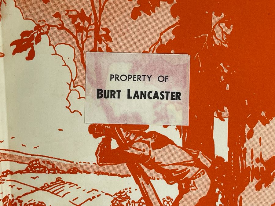 Vintage 1937 Book The Hardy Boys A Figure In Hiding By Franklin W. Dixon With Property Of Burt Lancaster Sticker On Inside Cover [Photo 4]