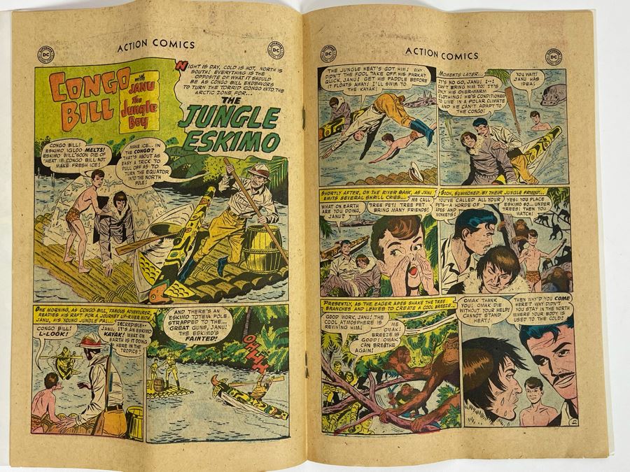 Action Comics #233 Superman Comic Book Original 1957 [Photo 8]