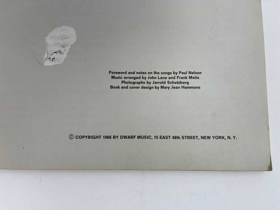 1966 Bob Dylan Blonde On Blonde Deluxe Edition Sheet Music [Photo 6]