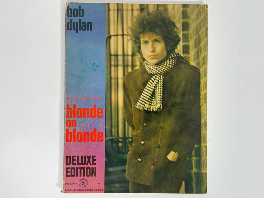 1966 Bob Dylan Blonde On Blonde Deluxe Edition Sheet Music