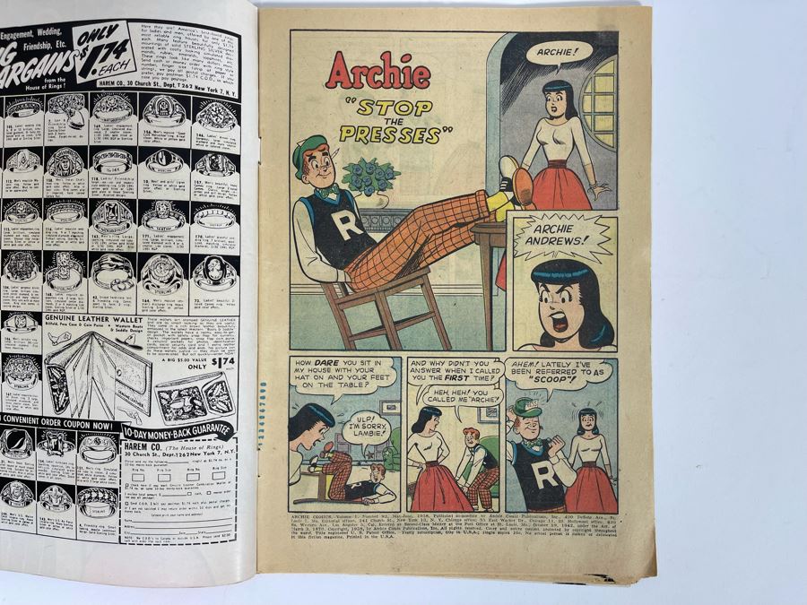 Archie #92 Comic Book 1958 Vol 1 [Photo 4]