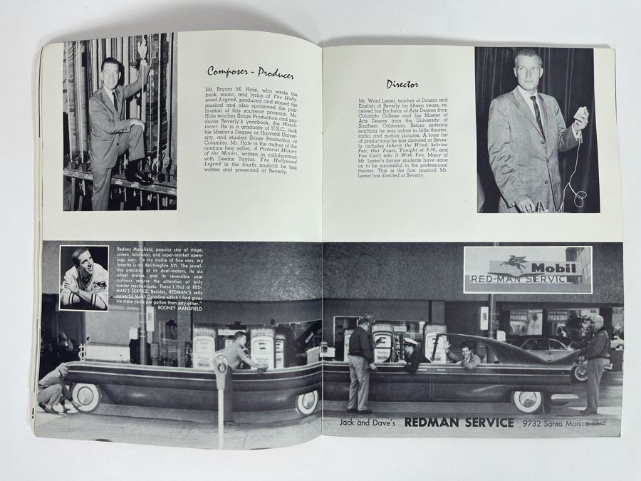 1960 Beverly Hills High School Play Program Bryant M. Hale's 'The Hollywood Legend' [Photo 7]