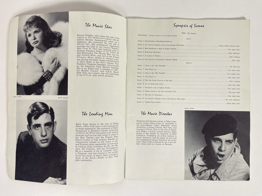 1960 Beverly Hills High School Play Program Bryant M. Hale's 'The Hollywood Legend' [Photo 4]