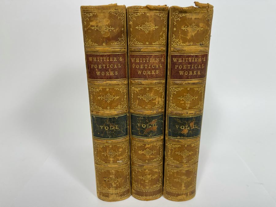 The Poetical Works Of John Greenleaf Whittier Complete Edition In Three Volumes 1880 [Photo 3]
