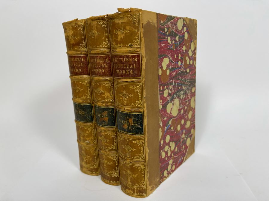 The Poetical Works Of John Greenleaf Whittier Complete Edition In Three Volumes 1880 [Photo 4]
