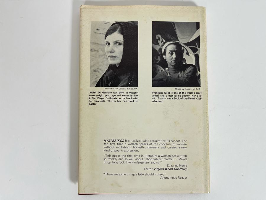 Signed Limited Edition Book Hysterikos By Judith Di Gennaro Drawings By Francoise Gilot - Signed By Francoise Gilot (Girlfriend Of Pablo Picasso) And Judith Di Gennaro [Photo 5]