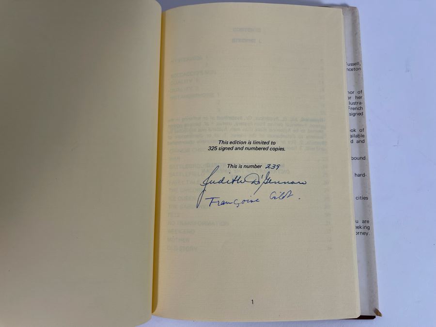 Signed Limited Edition Book Hysterikos By Judith Di Gennaro Drawings By Francoise Gilot - Signed By Francoise Gilot (Girlfriend Of Pablo Picasso) And Judith Di Gennaro [Photo 11]