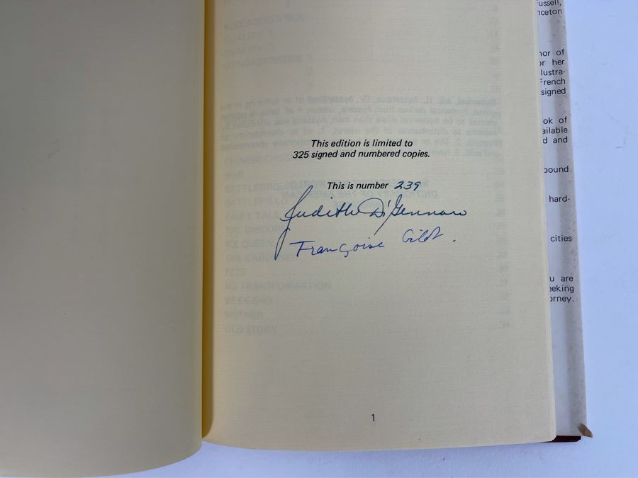Signed Limited Edition Book Hysterikos By Judith Di Gennaro Drawings By Francoise Gilot - Signed By Francoise Gilot (Girlfriend Of Pablo Picasso) And Judith Di Gennaro [Photo 9]
