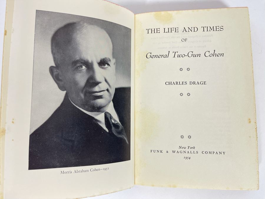 First Edition 1954 Book The Life And Times Of General Two-Gun Cohen By Charles Drage [Photo 8]