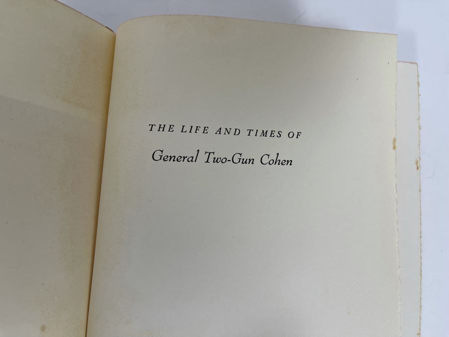 First Edition 1954 Book The Life And Times Of General Two-Gun Cohen By Charles Drage [Photo 7]