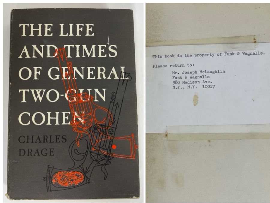 First Edition 1954 Book The Life And Times Of General Two-Gun Cohen By Charles Drage