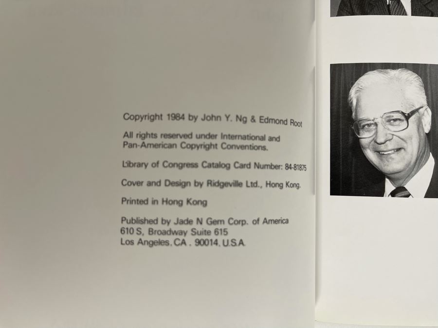 Signed Limited Edition Specially Bound Book Jade For You Value Guide To Fine Jewelry Jade Signed By John Y. Ng And Edmond Root [Photo 9]