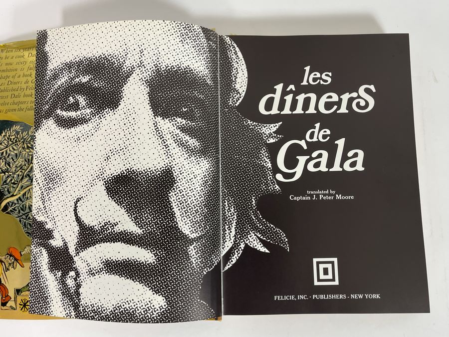 First Edition 1973 Salvador Dali Book Les Diners De Gala France By Draeger Felicie (Cookbook Or Diners By Dali) [Photo 8]