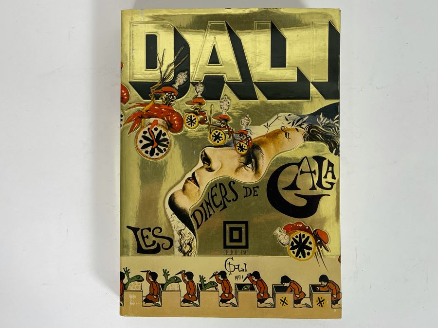 First Edition 1973 Salvador Dali Book Les Diners De Gala France By Draeger Felicie (Cookbook Or Diners By Dali)